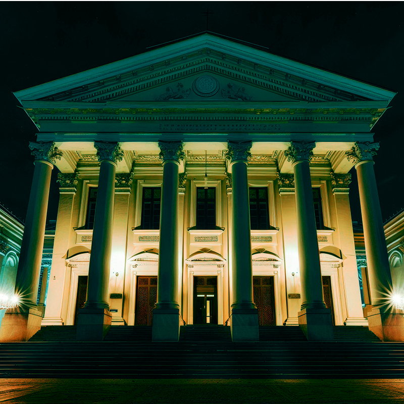 Illuminazione facciate edifici