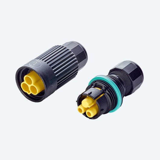 Mini Connettore Spina 2p Vite D7-12 IP66/IP68