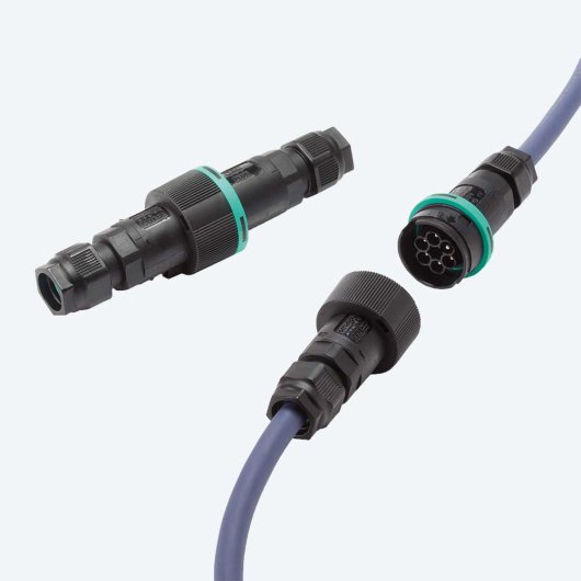 KIT Connettore Presa e Spina 6p Vite D7-13.5 IP66/IP68/IP69