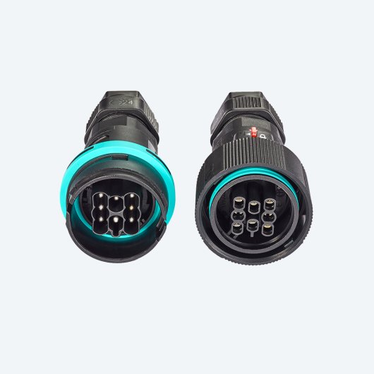 KIT Connettore Presa e Spina 8p Vite D7-13.5 IP66/IP68/IP69
