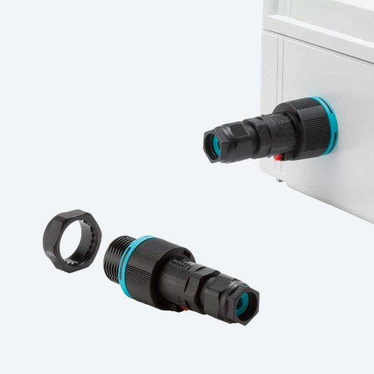 KIT Connettore Presa e Spina pannello 8p Vite M28 IP68