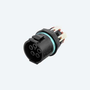 Mini Connettore Presa pannello 2p Molla M20 IP66/IP68