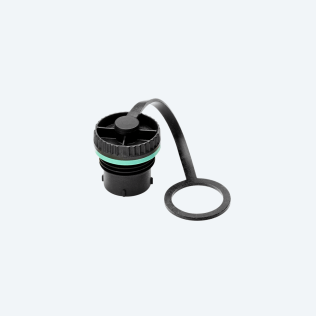 Tappi di chiusura con cinturino di aggancio TH384/Ghiera