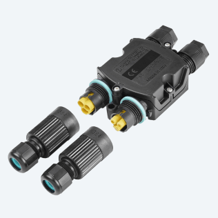 Scatola di derivazione Ibrida 4 vie 2P vuota IP66/IP68