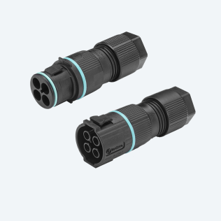 KIT Mini Connecteur Mâle-Femelle 4p Vis D7-13 IP66/IP68 UP