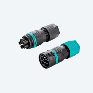 KIT Mini Connecteur Mâle et Femelle 5p Vis D7-13 IP66/IP68 xDRY®