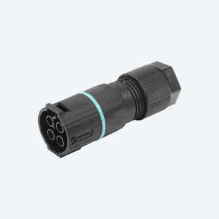 Mini Connettore Presa saferlock 4p Vite D7-13 IP66/IP68 UP