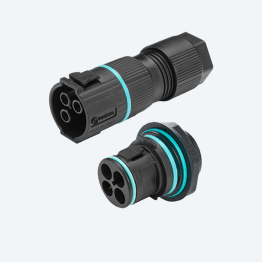 KIT Mini Connettore Presa e Spina pannello 3p Vite M25 IP66/IP68 UP